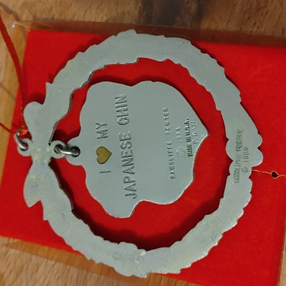 Vintage Japanese Chin pewter Dog Ornament - Picture 3 of 7